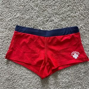 Red Lifeguard Swim Shorts